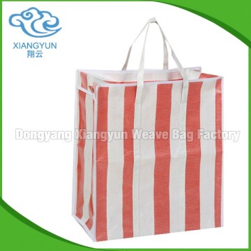 Environmental Protection checked shopping bag