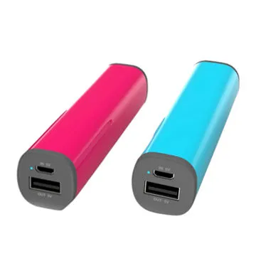 New lipstick 2,200mAh power bank with multiple color
