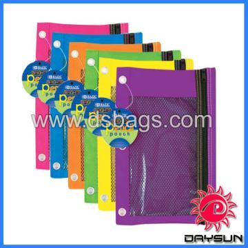 Light weigh pencil pouch with mesh window