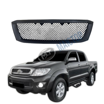 Maictop Matte Black ABS Plastic Front Bumper Grille Mesh for Hilux Vigo 2008-2011