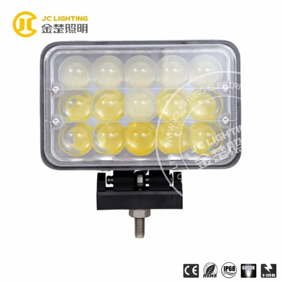 45w amber projector led work light with spot/flood beam, motorcycle led lighting, 45w led for car light