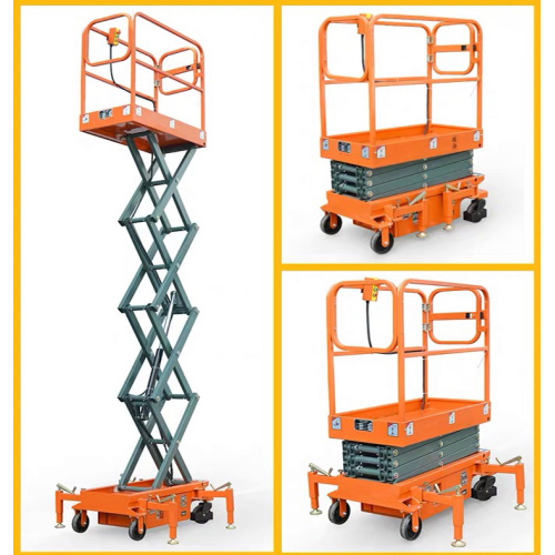 Warehouse Nagtatrabaho sa Hydraulic Lifting Platform