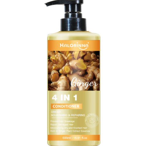 Condicionador reparador nutritivo de gengibre para cabelos danificados