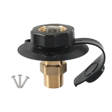 RV Flange Check Valve Water Connector for Camper and Boat