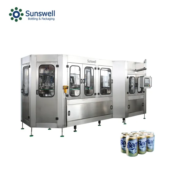Automatic high capacity aluminium can filling machine