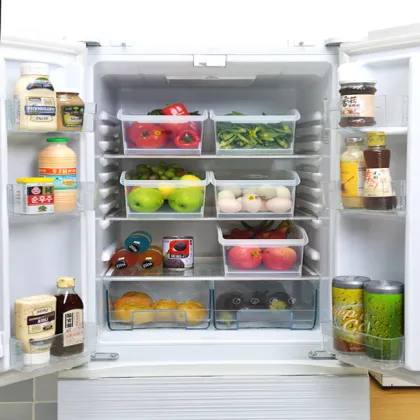 plastic refrigerator food storage box