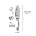 Benutzerdefinierte Zink-Legierung-Hardware-Home-Keyed-Türgriff-Lockset