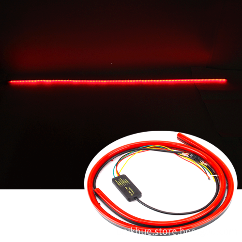 12V Car Pickup LED Strip Brake Lights - Waterproof Rear Tail Warning Lamp