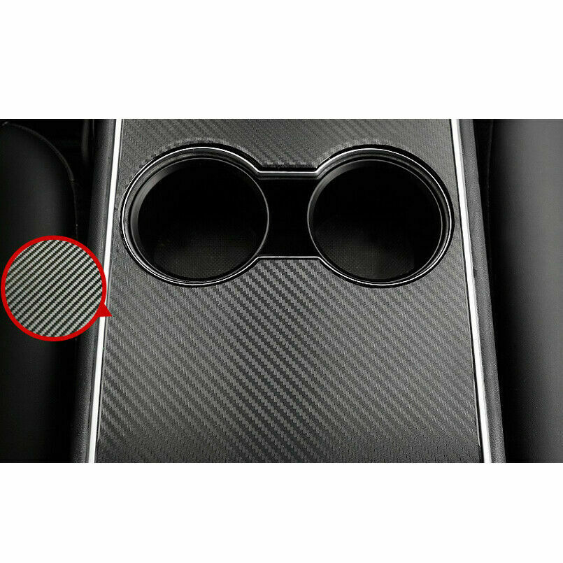 Car Interior Decal Carbon Fiber Refit Central Console Sticker Protect