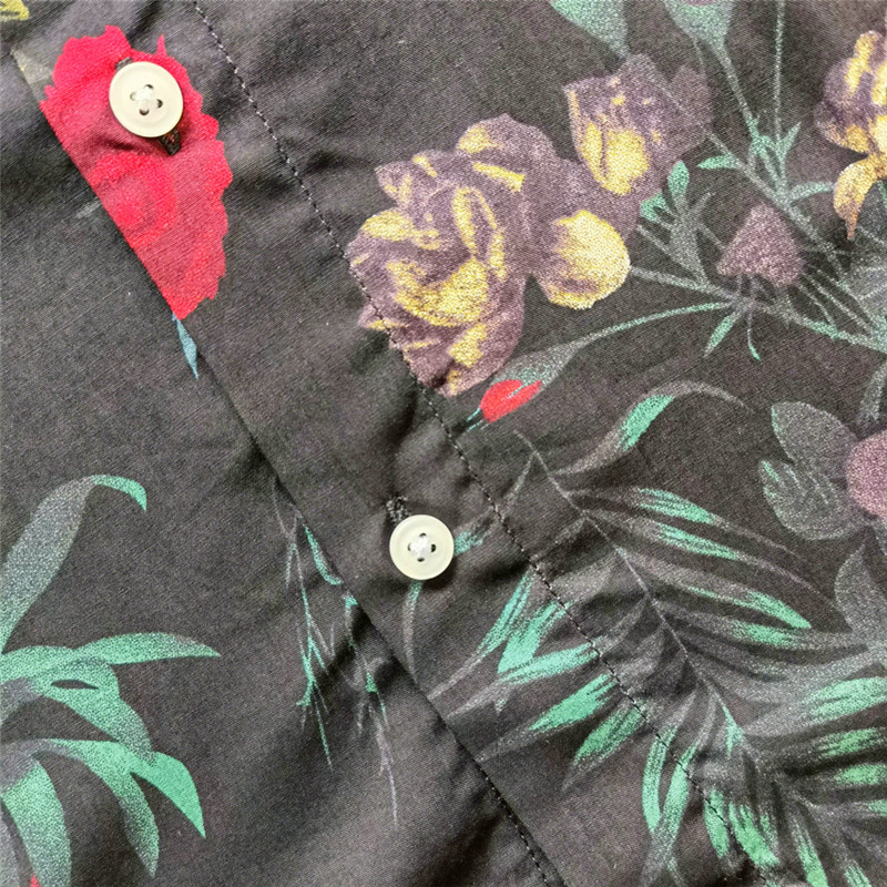100 Cotton Hawaiian Lapel Printed Shirts