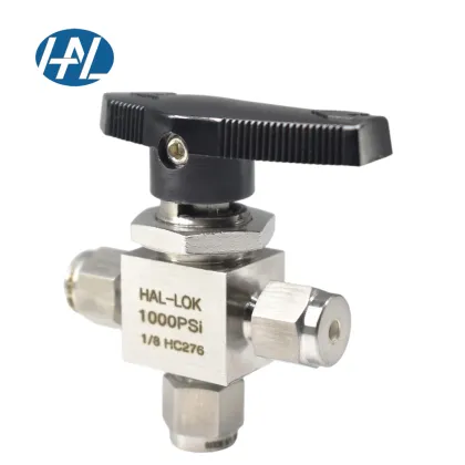 Alloy C276 Instrument Ball Valve - Swagelok Type Three Way Valve