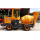 Mobile self-feeding concrete mixer