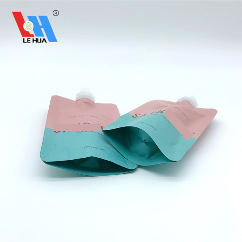 Printed Plastic Spout Pouches For Liquid Juice