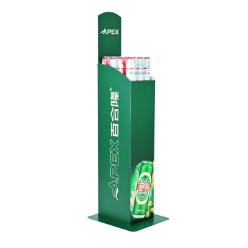 APEX Automatic Lifting Beverage Merchandise Metal Display