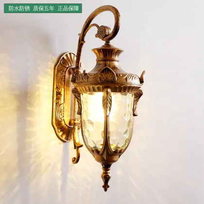 Modern Glass LED Garden Wall Lamps