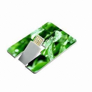 Credit Card USB Flash Drive with Auto-run, Bootable Function and Full Color Printing-free