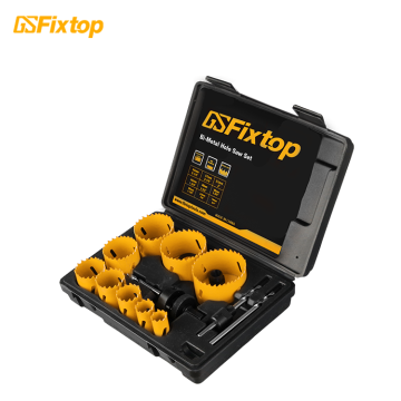 Bi-Metal Hole Saw Drill Bit Set for Metal - 13pc Manufacturer Woodworking Kit
