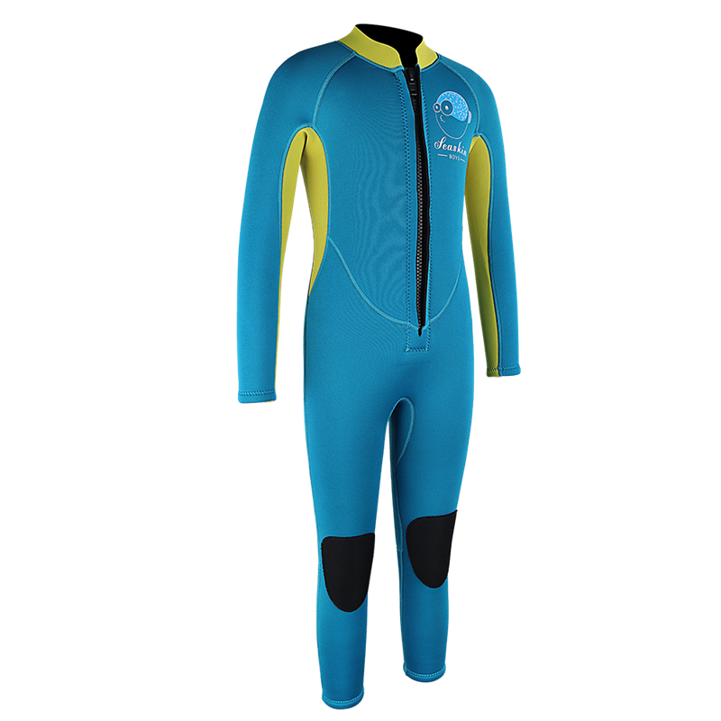 Seaskin Boys Chest Zipper Lightweight Neoprene Wetsuits