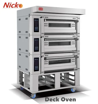 Food Baking Equipment Machine Machinery 3 Deck Electric Cake Horno Pizza Toaster Bread Bakery Baking Oven
