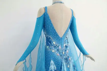 Blue ballroom attire ladies