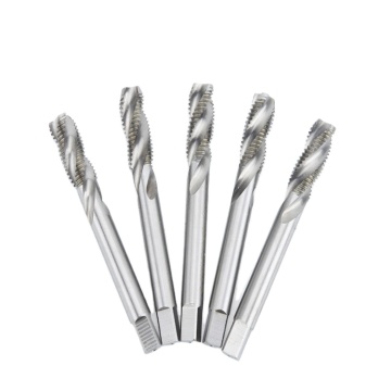 High Speed Steel (HSS) Hand Taps Spiral Flute ST 6*1 Machine Taps for Creating Screw Threads