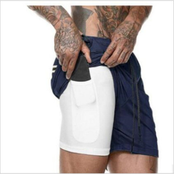 Shorts de entrenamiento para correr 2 en 1 para hombre