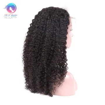 Wholesale HD Kinky Curly Lace Front Wig 180% Density 13*4 Long Human Hair Wig 8-30 Inch