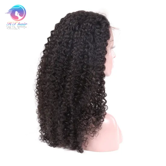Wholesale HD Kinky Curly Lace Front Wig 180% Density 13*4 Long Human Hair Wig 8-30 Inch