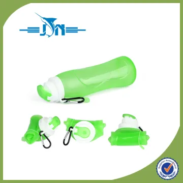 Leak Proof Silicone Foldable Sports Bottle, for Sport, Outdoor, Travel, Camping, Picnic