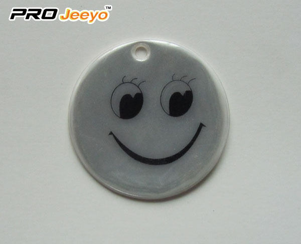 Reflective Safety Smile Face Key Chain for Gifts RV-208 3