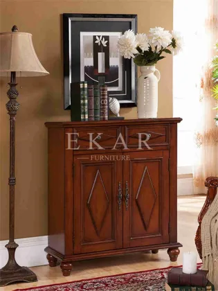 Neo Classic Furniture Wooden Shoe Shelf Wooden Furniture Shoe Cabinet
