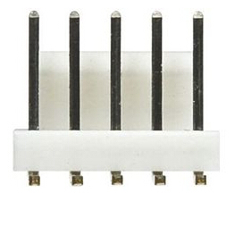 2.54mm pitch PCB wire to board connector TE 5P MAT100 HDR ASSY SQ connector 640457-5 right angle header 5 pin through hole
