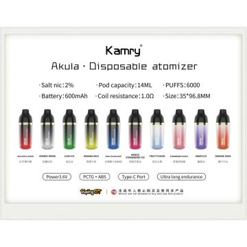 Kamry Akula 6000 Puff Wholesale USA Famous Vape