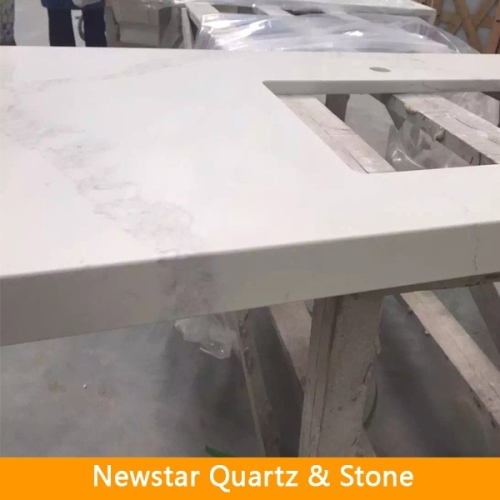 Calacatta Artificial Quartz Countertop Farbricator