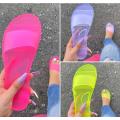 Slides PVC Frauen klare Geleeschuhe