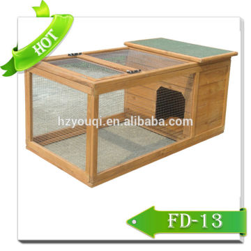 Eco-Friendly pet cage Optional Coop Run wood rabbit kennel house