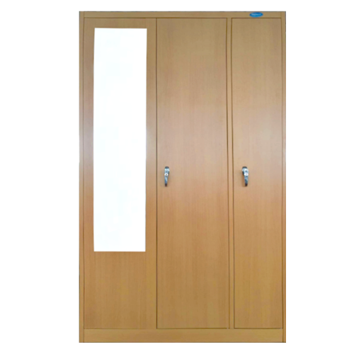 2 Door Steel Almirah Wardrobe Lockers with Mirror