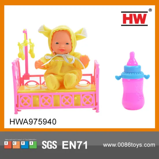 5 inch small plastic doll lovely baby doll