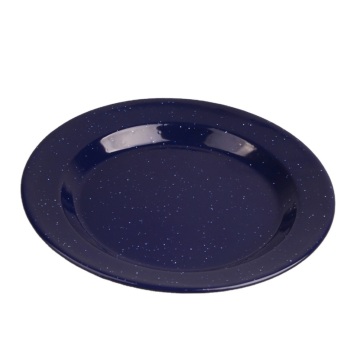 Dark Blue Starry Enamel Camping Outdoor Metal Steel Dish/Plate Cookware Set