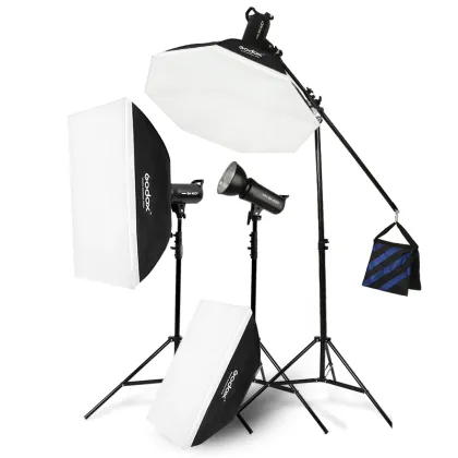 Godox SK400II 1200W Professional Photo Lighting Kit with Softbox and Stand
