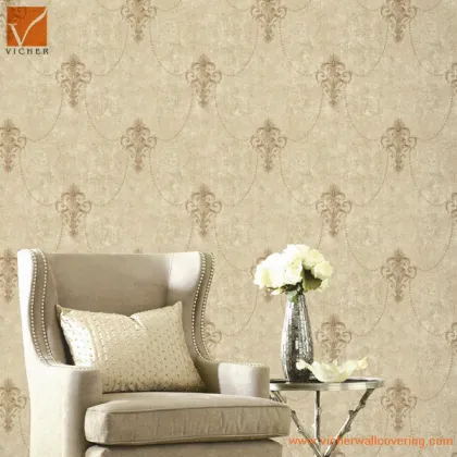 fashion royal flower damascus design wallpaper design