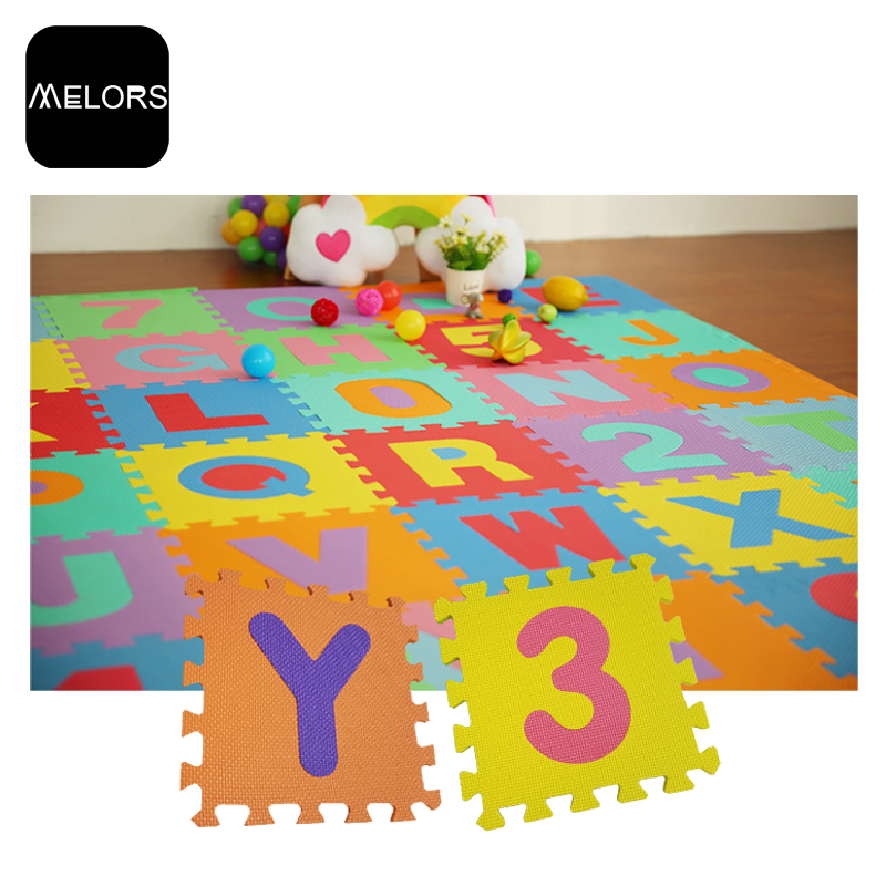 Melors EVA Alphabet & Number puzzle mat untuk anak-anak bermain