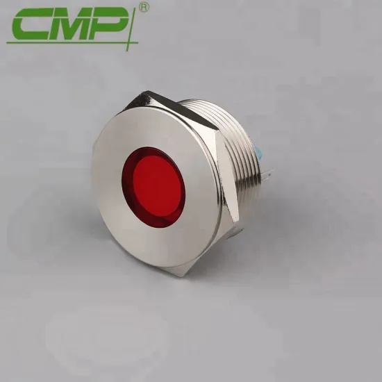 Metal Stainless Steel 25m Indicator Lamp LED 110V
