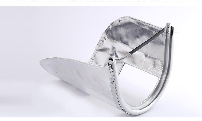 High temperature resistant aluminum foil face shield