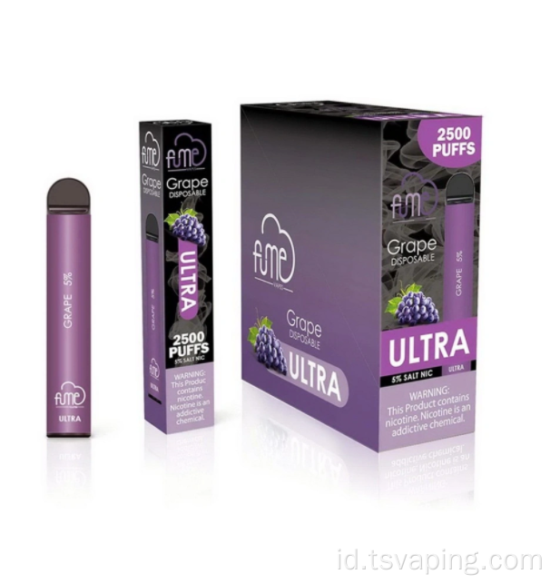 Grosir vapus sekali pakai asap ultra 2500 puff vape
