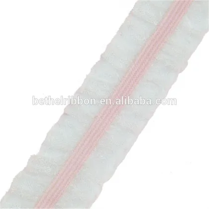 Factory antique ruffles ribbon net lace
