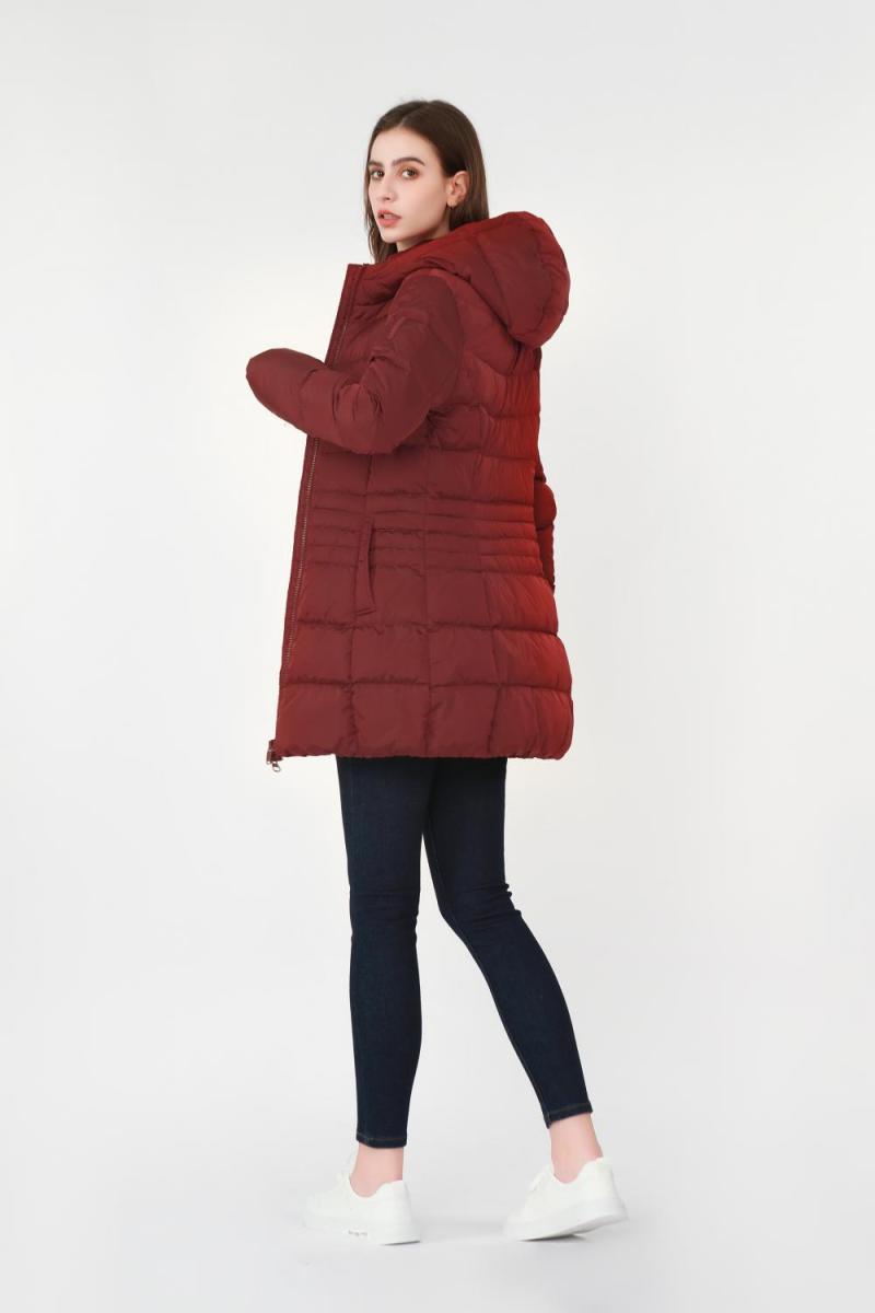 Slim-Fit Long Down Cotton Coat