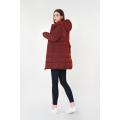 Slim-Fit Long Down Cotton Coat