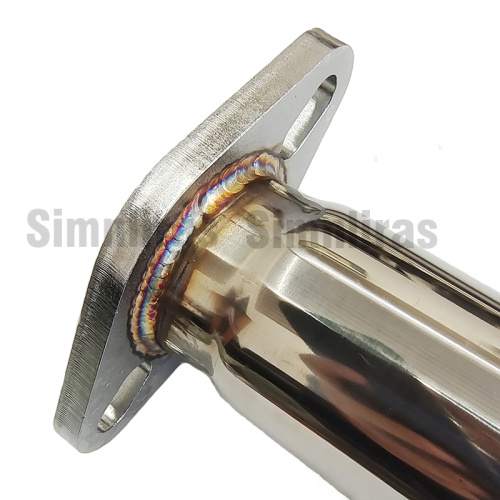 Edelstahlabgase für Mini R52/R53 Cooper s Catback Ein -Wand -Spitze gerollt