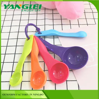 Measuring Spoon Set- KitchenCraft Coloured Plastic Set of 5